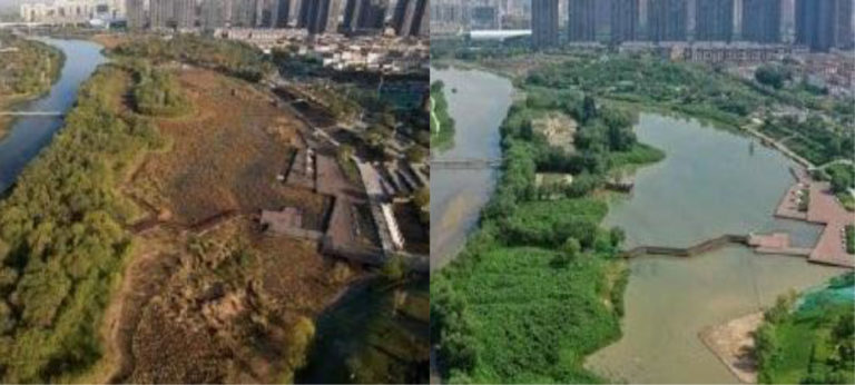 Dragado medioambiental con Watermaster en Xi'an